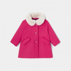 Baby girl wool fabric coat