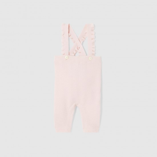Baby girl knit overalls