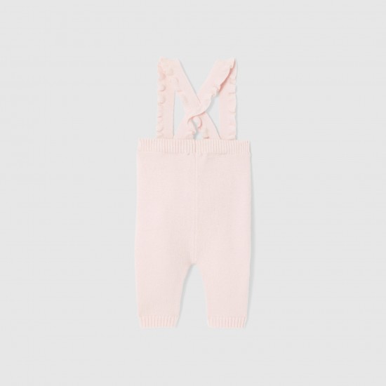 Baby girl knit overalls