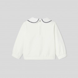 Baby girl fleece sweatshirt