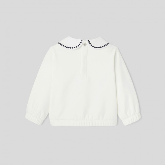 Baby girl fleece sweatshirt