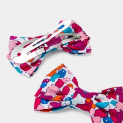 Set of two girl Liberty fabric hair clips