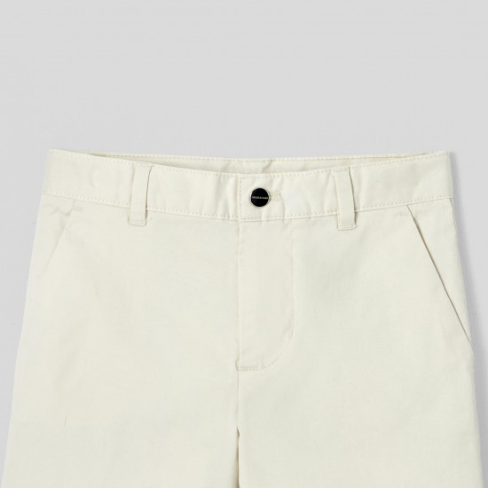 Boy twill bermuda shorts