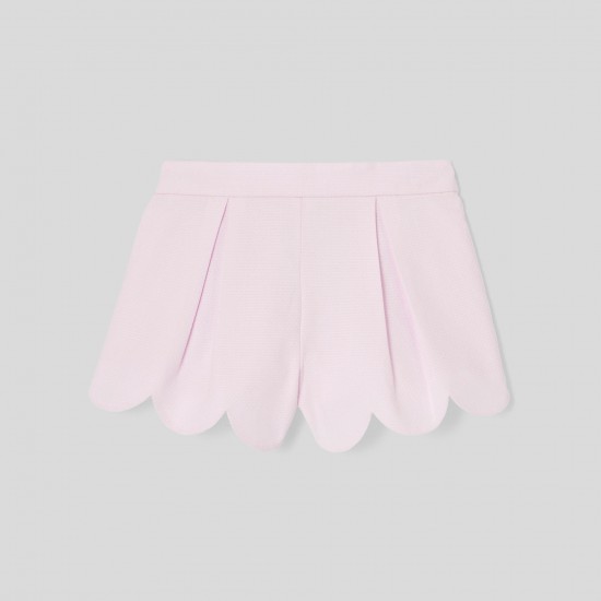 Baby girl shorts in cotton pique
