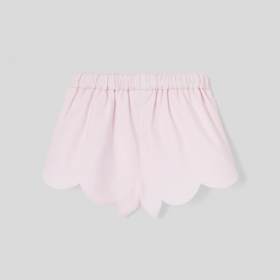 Baby girl shorts in cotton pique