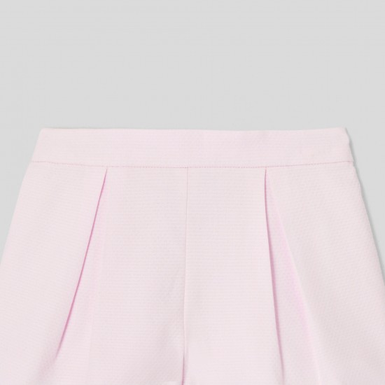 Baby girl shorts in cotton pique