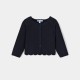 Baby girl cardigan in garter stitch knit Baby girl cardigan in garter stitch knit