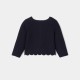 Baby girl cardigan in garter stitch knit Baby girl cardigan in garter stitch knit