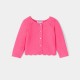 Baby girl cardigan in garter stitch knit Baby girl cardigan in garter stitch knit