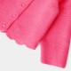 Baby girl cardigan in garter stitch knit Baby girl cardigan in garter stitch knit