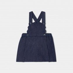 Baby girl denim chasuble dress