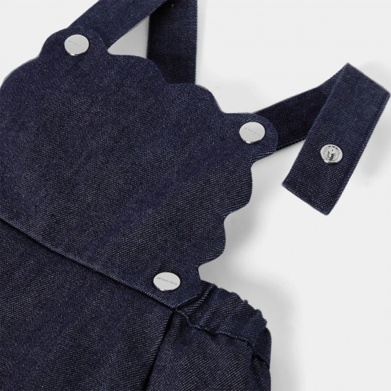 Baby girl denim chasuble dress