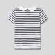 Girl striped polo shirt