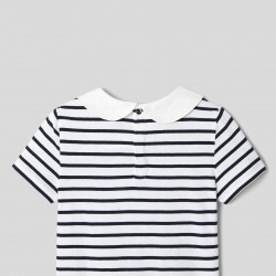 Girl striped polo shirt