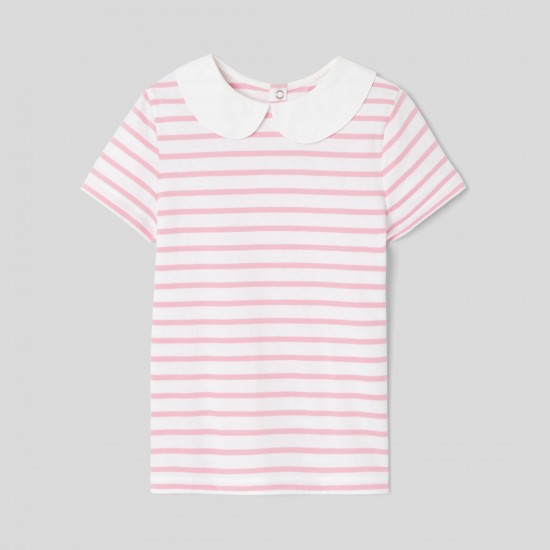 Girl striped polo shirt