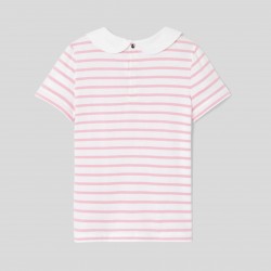 Girl striped polo shirt