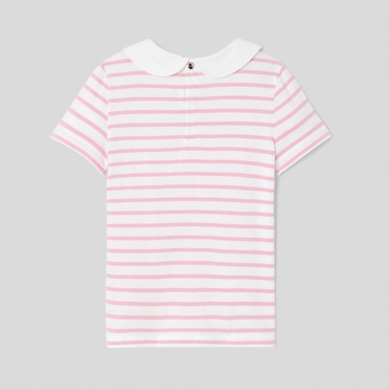 Girl striped polo shirt