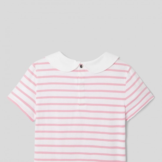 Girl striped polo shirt