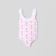 Baby girl flower pattern swimsuit