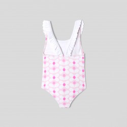 Baby girl flower pattern swimsuit