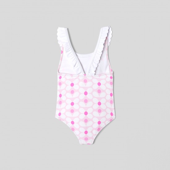 Baby girl flower pattern swimsuit