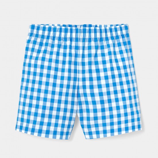 Boy gingham shirt pajamas