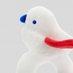 Round bird rattle