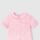 Girl gingham short pajamas
