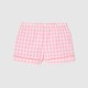 Girl gingham short pajamas