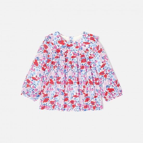 Baby girl blouse in Liberty fabric