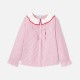 Girl striped poplin blouse