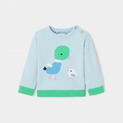 Baby boy organic cotton sweater