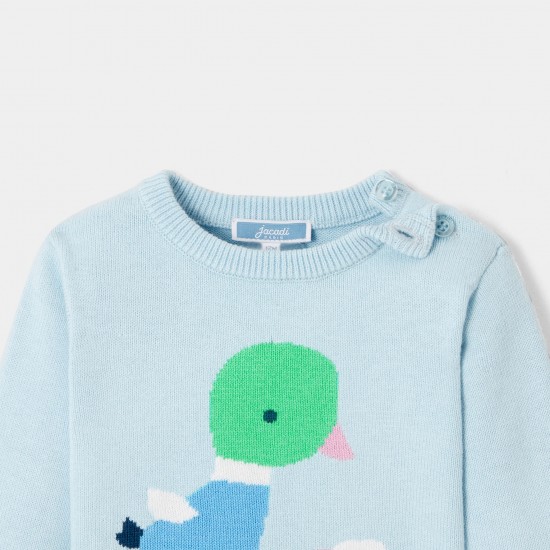 Baby boy organic cotton sweater