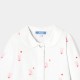 Baby girl pajamas in printed velvet