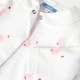 Baby girl pajamas in printed velvet