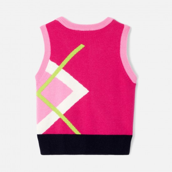 Girl sleeveless sweater
