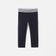 Baby girl leggings in cotton piqué 