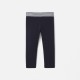Baby girl leggings in cotton piqué 