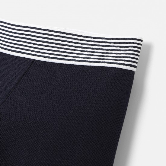 Baby girl leggings in cotton piqué 