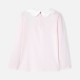 Girl T-shirt with scalloped collar