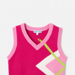 Girl sleeveless sweater