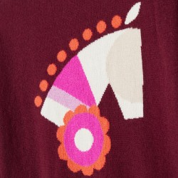 Girl Intarsia horse sweater 