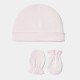Baby bonnet and mittens set