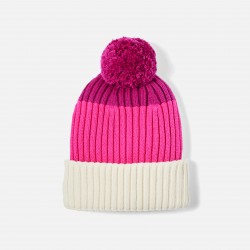 Girl color block beanie