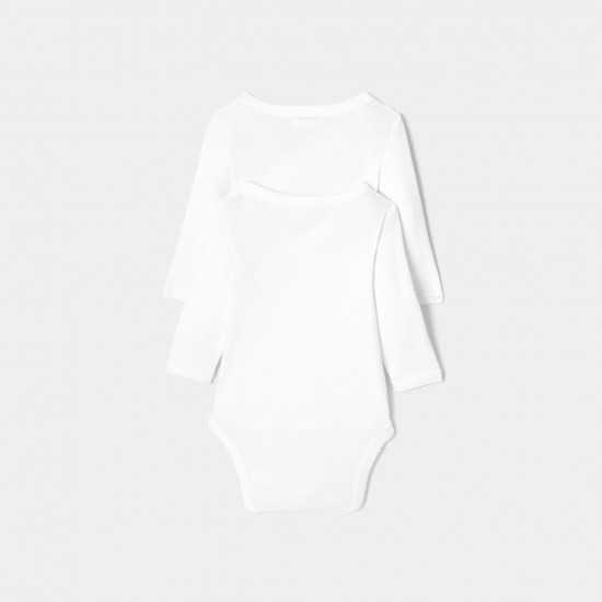 Baby set of 2 long-sleeved bodysuits