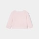 Baby girl cardigan in garter stitch