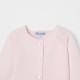 Baby girl cardigan in garter stitch