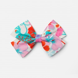 Girl Liberty fabric bow hair clip