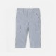 Baby boy pants in striped twill