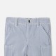 Baby boy pants in striped twill